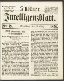 Thorner Intelligenzblatt 1858, Nro. 18
