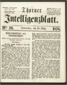 Thorner Intelligenzblatt 1858, Nro. 20