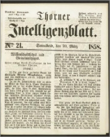 Thorner Intelligenzblatt 1858, Nro. 21