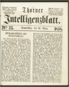 Thorner Intelligenzblatt 1858, Nro. 23