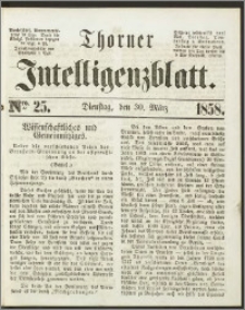 Thorner Intelligenzblatt 1858, Nro. 25