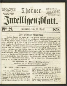 Thorner Intelligenzblatt 1858, Nro. 29