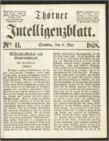 Thorner Intelligenzblatt 1858, Nro. 41