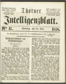 Thorner Intelligenzblatt 1858, Nro. 47