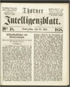 Thorner Intelligenzblatt 1858, Nro. 48