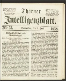 Thorner Intelligenzblatt 1858, Nro. 51