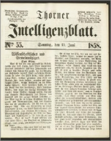 Thorner Intelligenzblatt 1858, Nro. 55