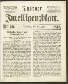 Thorner Intelligenzblatt 1858, Nro. 56