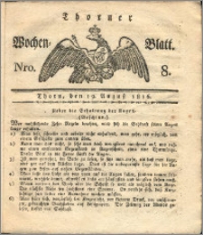 Thorner Wochen-Blatt 1816, Nro. 8