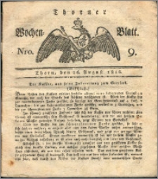 Thorner Wochen-Blatt 1816, Nro. 9 + Beylage