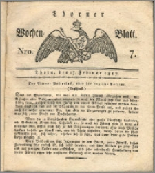 Thorner Wochen-Blatt 1817, Nro. 7