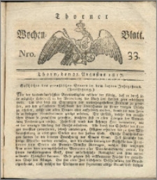 Thorner Wochen-Blatt 1817, Nro. 33