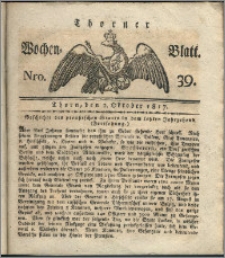 Thorner Wochen-Blatt 1817, Nro. 39