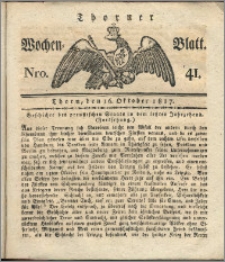 Thorner Wochen-Blatt 1817, Nro. 41