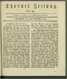 Thorner Zeitung 1803, Nro. 39 + Beilage