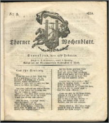 Thorner Wochenblatt 1831, Nro. 8 + Intelligenz Nachrichten