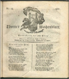 Thorner Wochenblatt 1831, Nro. 13 + Intelligenz Nachrichten