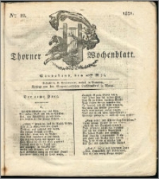 Thorner Wochenblatt 1831, Nro. 22 + Intelligenz Nachrichten, Polizeiliche Bekanntmachung