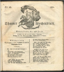 Thorner Wochenblatt 1831, Nro. 26 + Intelligenz Nachrichten