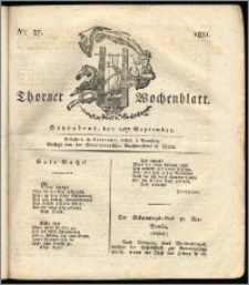 Thorner Wochenblatt 1831, Nro. 37 + Intelligenz Nachrichten