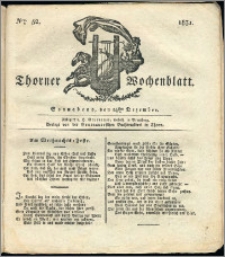 Thorner Wochenblatt 1831, Nro. 52 + Intelligenz Nachrichten
