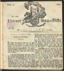 Thorner Wochenblatt 1832, Nro. 1 + Intelligenz Nachrichten