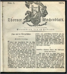 Thorner Wochenblatt 1832, Nro. 6 + Intelligenz Nachrichten