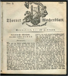 Thorner Wochenblatt 1832, Nro. 8 + Intelligenz Nachrichten, Beilage
