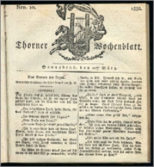 Thorner Wochenblatt 1832, Nro. 10 + Intelligenz Nachrichten, Beilage