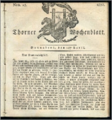 Thorner Wochenblatt 1832, Nro. 15 + Intelligenz Nachrichten