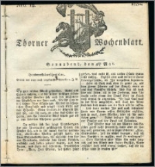 Thorner Wochenblatt 1832, Nro. 18 + Intelligenz Nachrichten