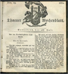 Thorner Wochenblatt 1832, Nro. 29 + Intelligenz Nachrichten