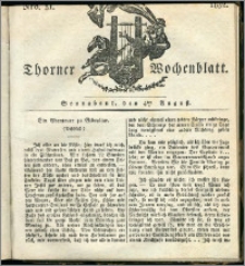 Thorner Wochenblatt 1832, Nro. 31 + Intelligenz Nachrichten