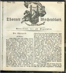Thorner Wochenblatt 1832, Nro. 37 + Beilage, II. Beilage