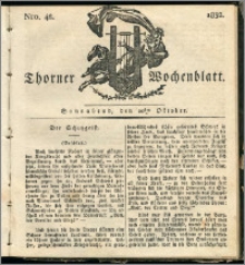 Thorner Wochenblatt 1832, Nro. 42 + Beilage