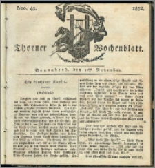 Thorner Wochenblatt 1832, Nro. 45 + Beilage