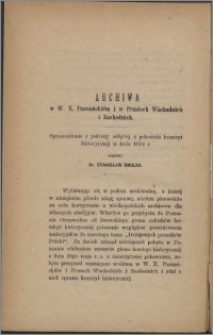 Archiwa w W. X. Poznańskiem i w Prusiech Wschodnich : sprawozdanie z podróży odbytej z polecenia komisyi historycznej w lecie 1874 r.