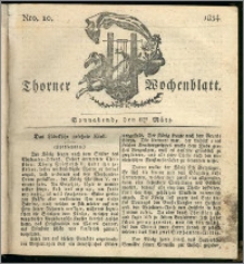 Thorner Wochenblatt 1834, Nro. 10 + Beilage