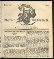 Thorner Wochenblatt 1834, Nro. 12 + Beilage