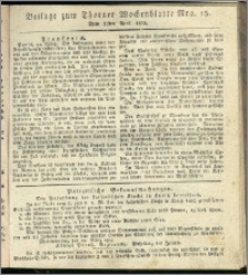 Thorner Wochenblatt 1834, Nro. 15 + Beilage