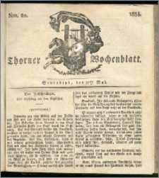 Thorner Wochenblatt 1834, Nro. 20 + Beilage