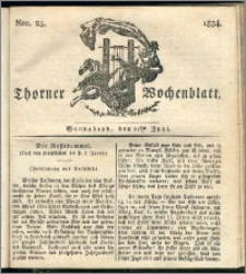 Thorner Wochenblatt 1834, Nro. 25 + Beilage