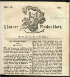 Thorner Wochenblatt 1834, Nro. 26 + Beilage