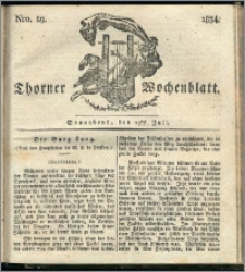 Thorner Wochenblatt 1834, Nro. 29 + Beilage