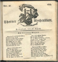 Thorner Wochenblatt 1834, Nro. 32 + Beilage