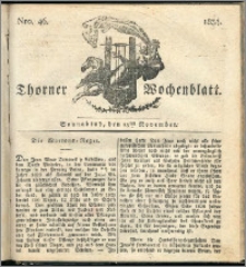 Thorner Wochenblatt 1834, Nro. 46 + Beilage