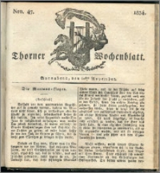 Thorner Wochenblatt 1834, Nro. 47 + Beilage