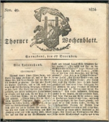 Thorner Wochenblatt 1834, Nro. 49