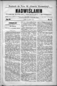 Nadwiślanin : tygodnik handlowy, przemysłowy i ekonomiczny 1875, R. 3 nr 6