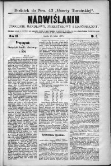 Nadwiślanin : tygodnik handlowy, przemysłowy i ekonomiczny 1875, R. 3 nr 8